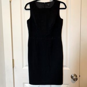 Black Ann taylor wool sheath dress 6p